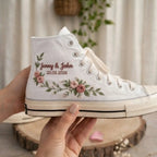 Personalized Embroidered Wedding Sneakers-3