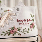 Personalized Embroidered Wedding Sneakers-4