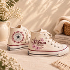 Custom Name Graduation Hand Embroidered Sneakers