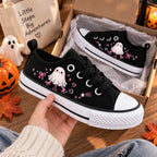 Custom Name Pink Ghost Roller Skates