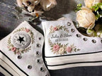 Custom Name Romantic Floral Wedding Sneakers