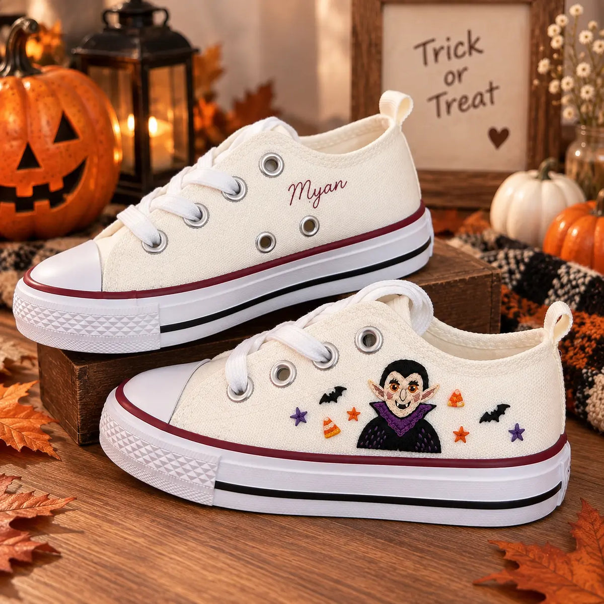 Halloween Canvas Sneakers for Kids