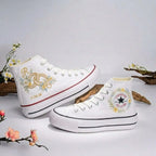 Hand Embroidered Monogram Ring Shoes