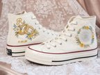 Hand Embroidered Monogram Ring Shoes