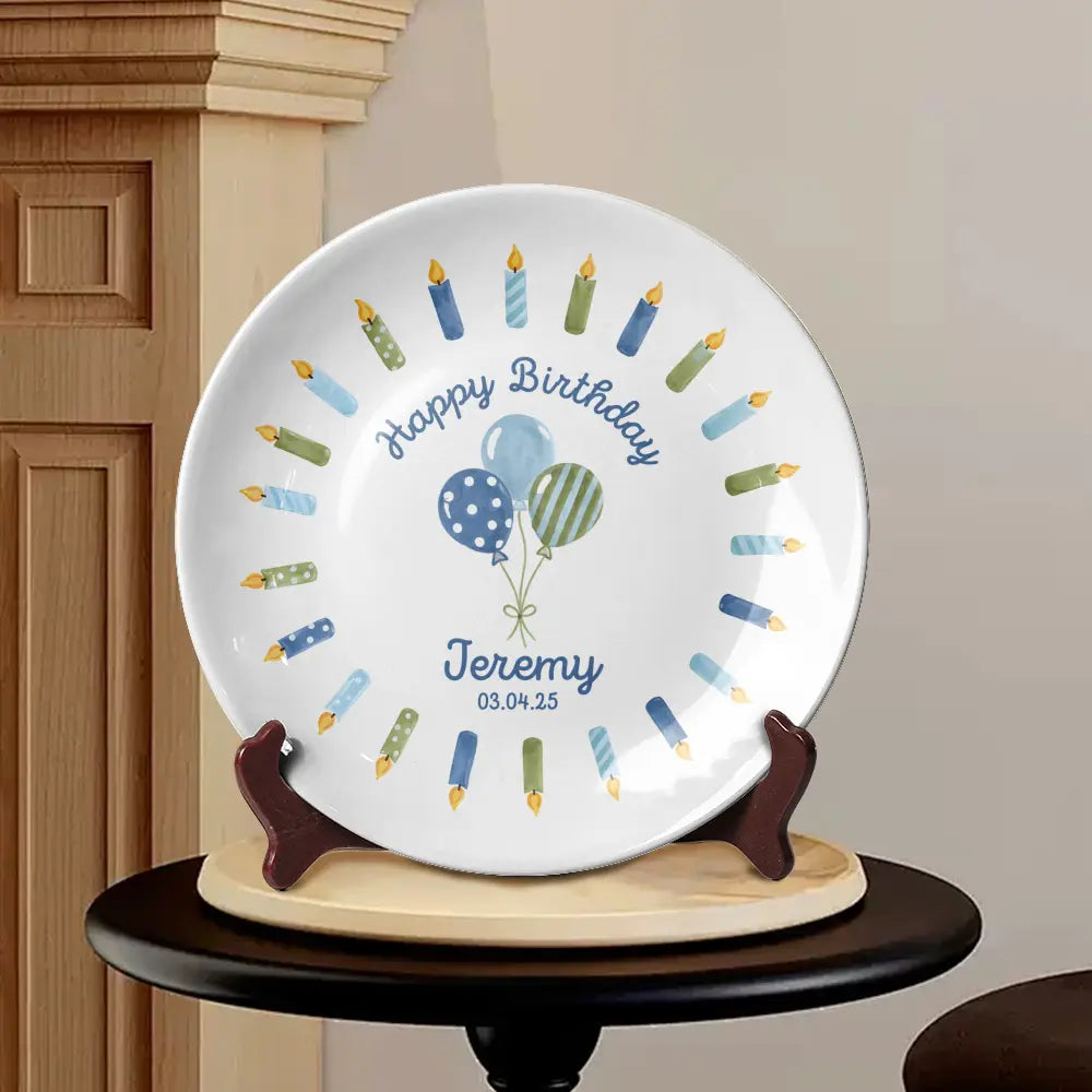 Personalized Birthday Celebration Plate