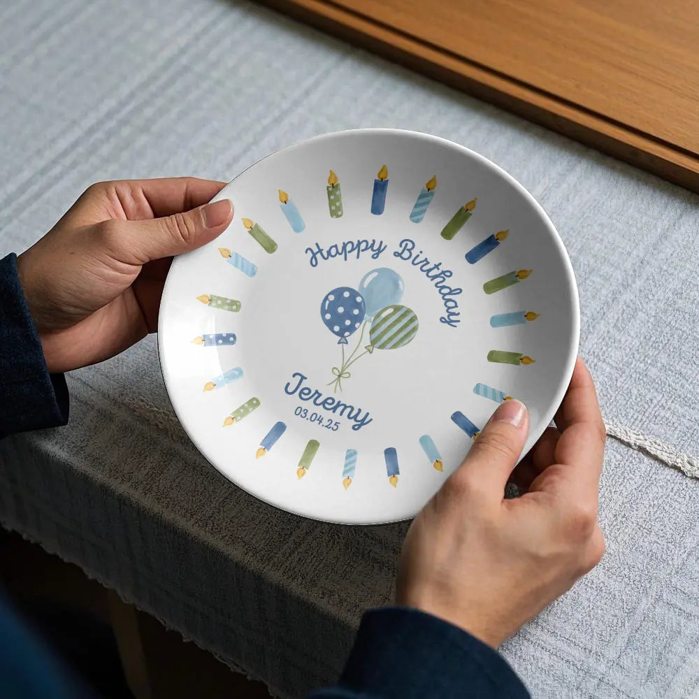 Personalized Birthday Celebration Plate