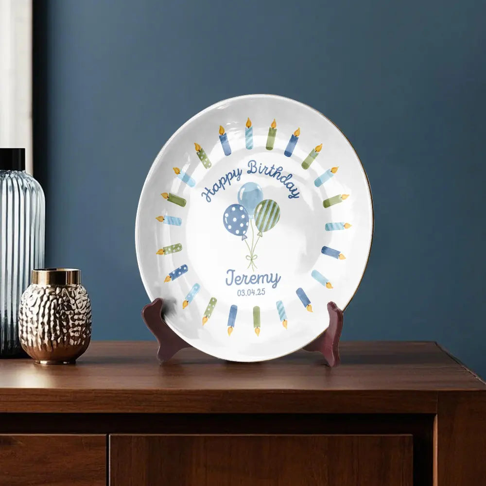 Personalized Birthday Celebration Plate