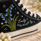 Personalized Bluebell Name High Top Shoes