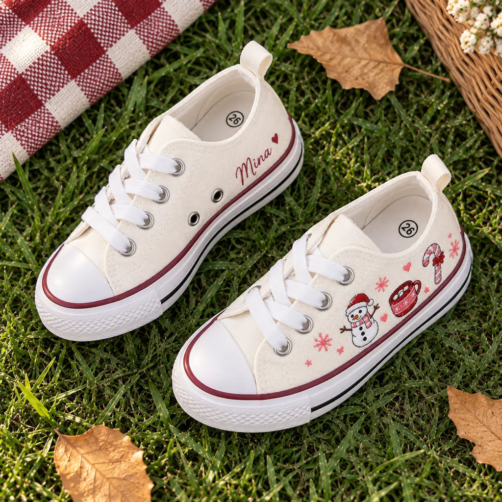 Personalized Christmas Kids Sneakers