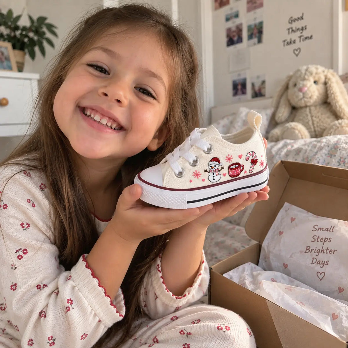 Personalized Christmas Kids Sneakers