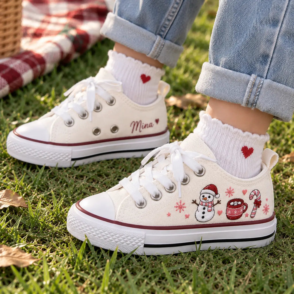 Personalized Christmas Kids Sneakers