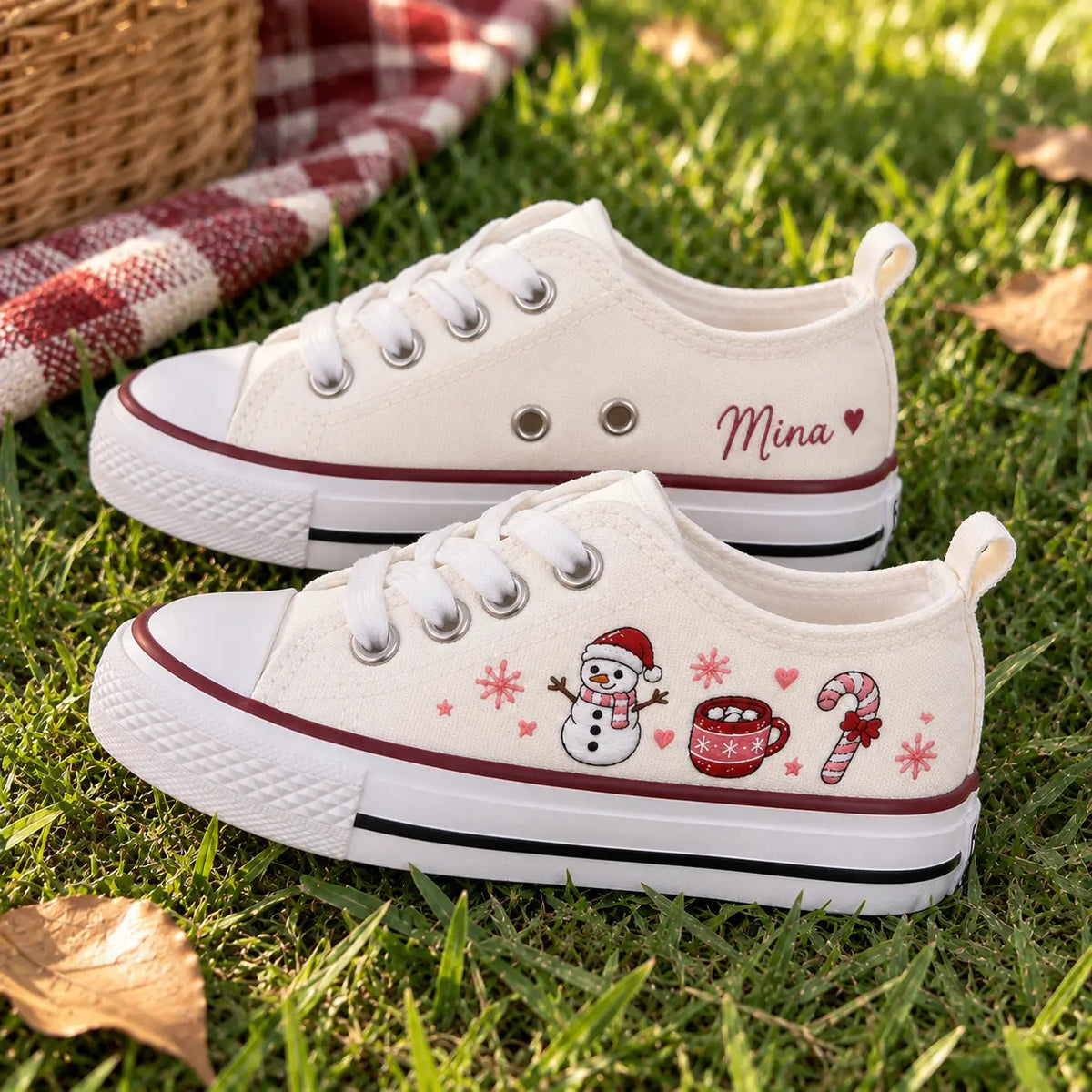 Personalized Christmas Kids Sneakers