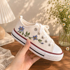 Personalized Embroidered Flower Sneakers