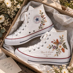 Personalized Fall Wedding Sneakers