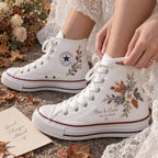 Personalized Fall Wedding Sneakers
