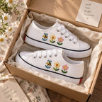 Personalized Floral Kids Sneakers