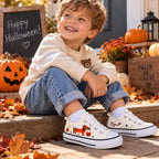 Personalized Halloween Dachshund Kids Sneakers