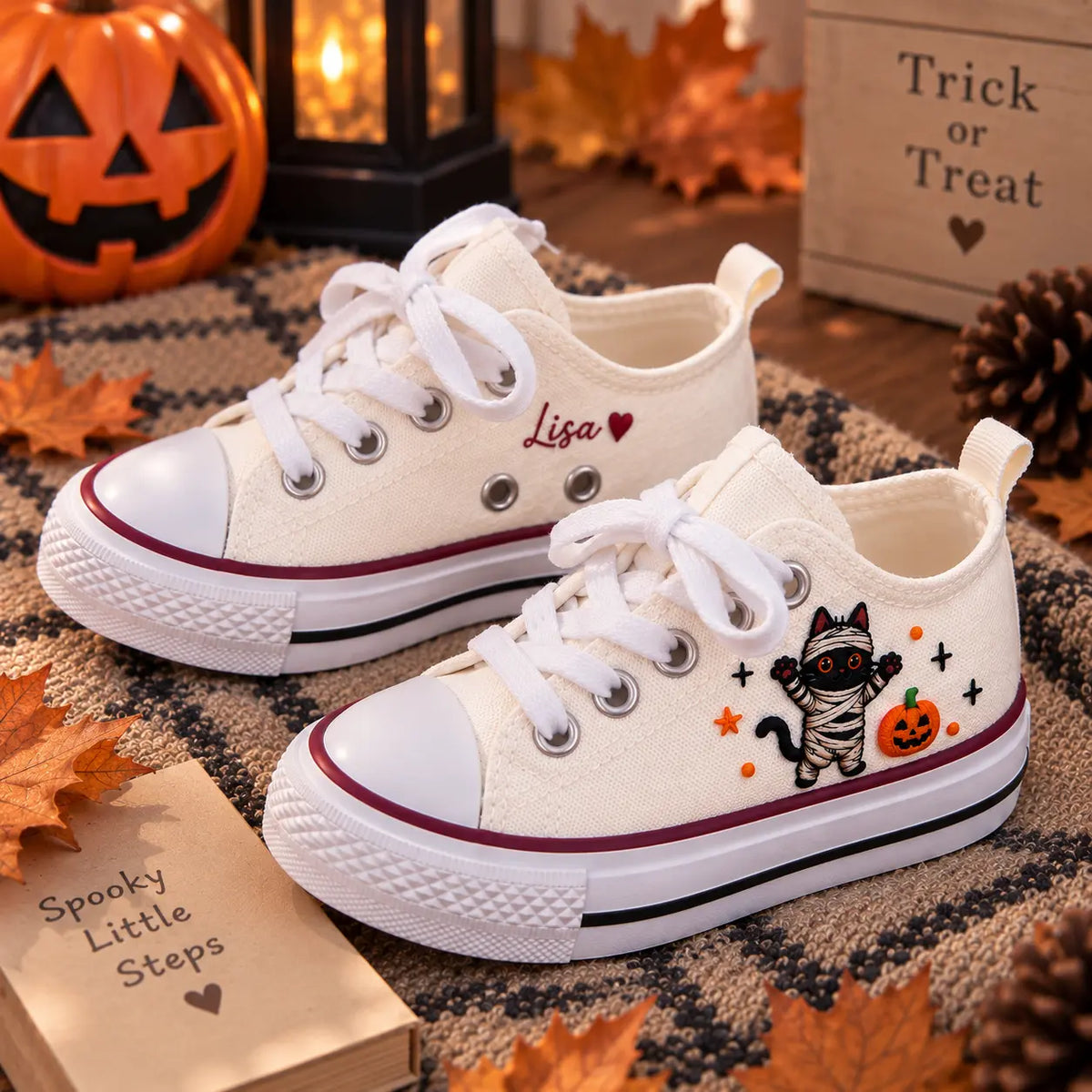 Personalized Halloween Kids Sneakers