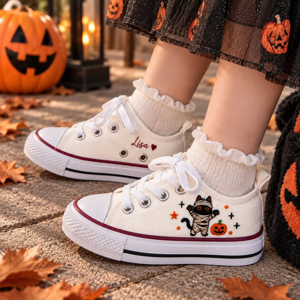 Personalized Halloween Kids Sneakers