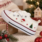 Personalized Kids Christmas Embroidered Sneakers