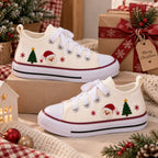 Personalized Kids Christmas Embroidered Sneakers