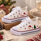 Personalized Kids Christmas Embroidered Sneakers