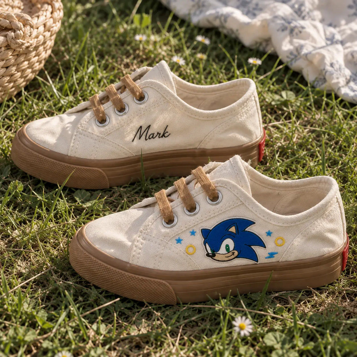 Personalized Kids Sonic Sneakers