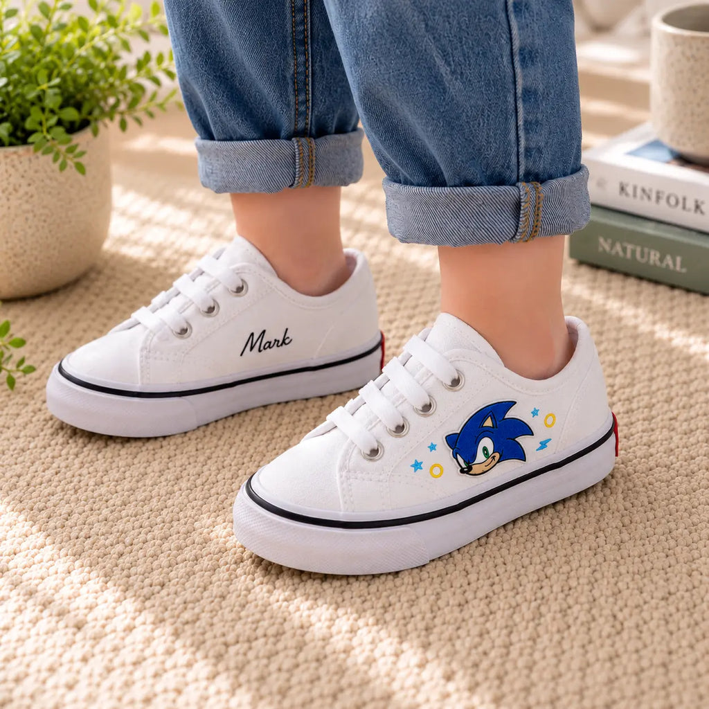 Personalized Kids Sonic Sneakers