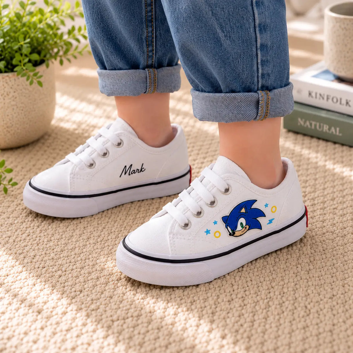 Personalized Kids Sonic Sneakers