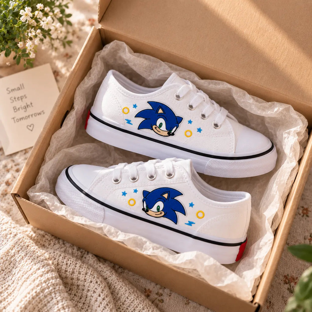 Personalized Kids Sonic Sneakers