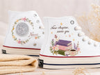 Personalized Name Hand Embroidered Graduation Sneakers