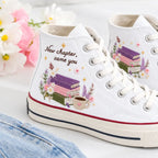 Personalized Name Hand Embroidered Graduation Sneakers