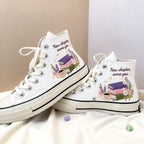 Personalized Name Hand Embroidered Graduation Sneakers