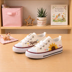 Personalized Name Hand Embroidered Kids Sneakers
