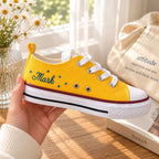 Personalized Soccer Embroidered Kids Sneakers