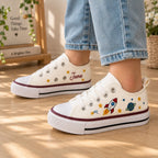 Personalized Space Embroidered Kids Sneakers
