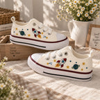 Personalized Space Embroidered Kids Sneakers
